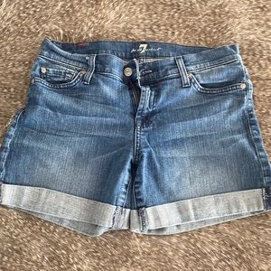 7 for all mankind Jean shorts